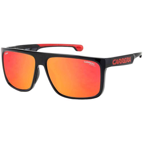 Unisex Sunglasses - Red Multilayer Lens Square Shape Frame / CARDUC 011/S 00A4 - Carrera - Modalova