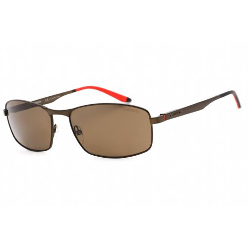 Unisex Sunglasses - Semi Matte Brown Rectangular Metal Frame / 8012/S 0J8P SP - Carrera - Modalova