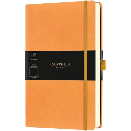 A5 Notebook - Aquarela Ivory Pages Medium, Blank, Clementine / QC825-003 - Castelli - Modalova