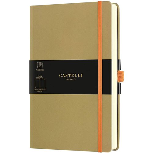 A5 Notebook - Aquarela Ivory Pages Medium, Blank, Olive / QC825-005 - Castelli - Modalova