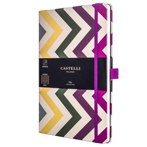 Notebook - Oro Weave Cover Medium A5, Ruled, Frets / QC6BZ-002 - Castelli - Modalova