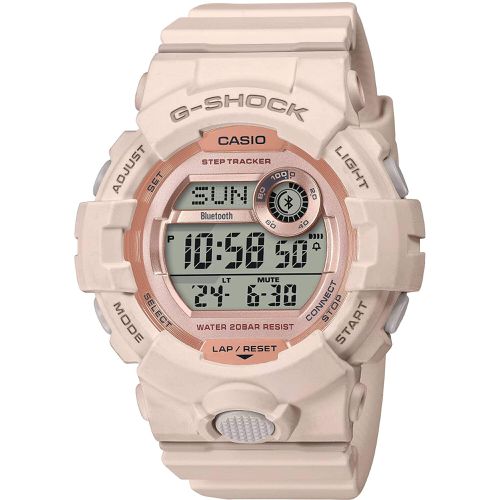 Women's Digital Watch - G-Shock Pink and Grey Dial Resin Strap / GMD-B800-4CR - Casio - Modalova