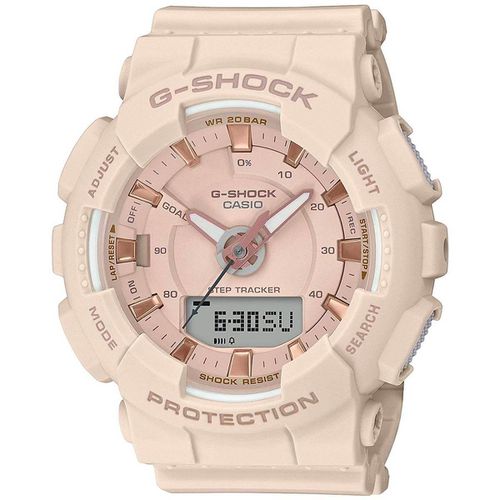Women's Quartz Watch - G-Shock Ana-Digi Dial Pink Resin Strap / GMAS130PA-4A - Casio - Modalova