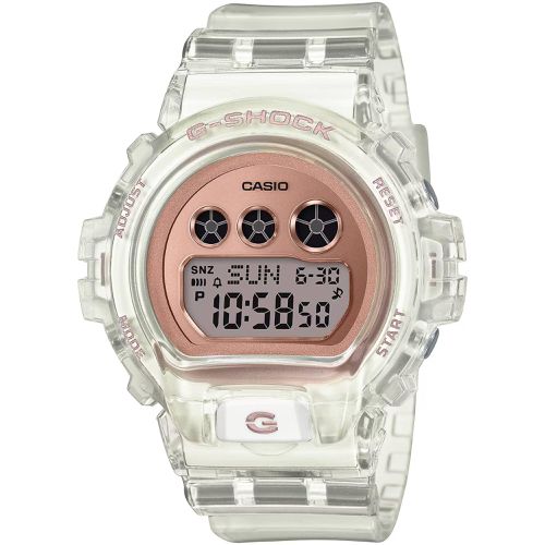 Women's Watch - G-Shock Pink and Grey Ana-Digi Dial Resin Strap / GMDS6900SR-7 - Casio - Modalova