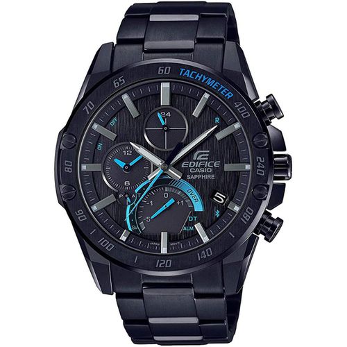 Men's Watch - Edifice Black Dial Stainless Steel Bracelet / EQB1000XDC-1A - Casio - Modalova