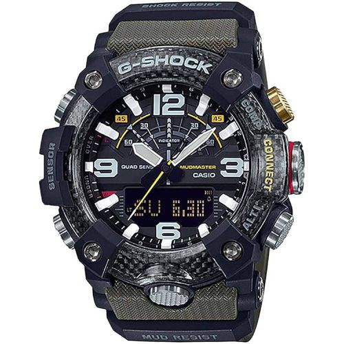Men's Watch - G-Shock Mudmaster Green Resin Strap Analog-Digital / GGB100-1A3 - Casio - Modalova