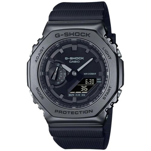 Men's Watch - G-Shock Black Analog-Digital Dial Strap World Time / GM2100BB-1A - Casio - Modalova