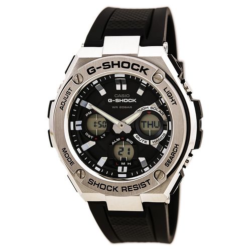 Men's Alarm Watch - G-Shock Dive Ana-Digital Black Dial Resin Band / GSTS110-1A - Casio - Modalova