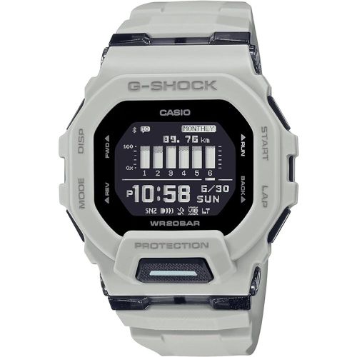 Men's Digital Watch - G-Shock G-Squad 200 Series Black Dial Strap / GBD200UU-9 - Casio - Modalova
