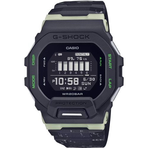 Men's Digital Watch - G-Shock G-Squad Black and Grey Dial Strap / GBD-200LM-1CR - Casio - Modalova