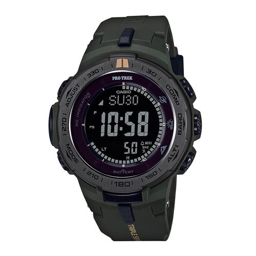Men's Digital Watch - PRO TREK Black Dial World Time / PRW3100Y-3 - Casio - Modalova