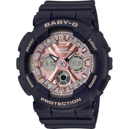 Quartz Women's Watch - Baby-G Resin Strap Pink Dial Chronograph / BA130-1A4 - Casio - Modalova
