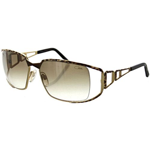 Women's Sunglasses - Satin Gold Leopard Full-Rim Frame / 9053-C002-59-16-125 - Cazal - Modalova