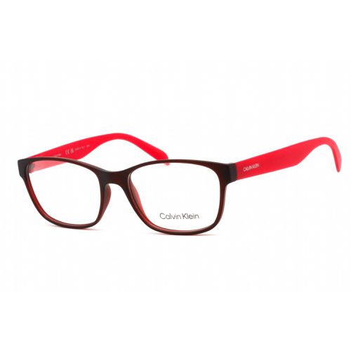 Unisex Eyeglasses - Deep Wine Acetate Rectangular Frame / CK5890 607 - Calvin Klein - Modalova