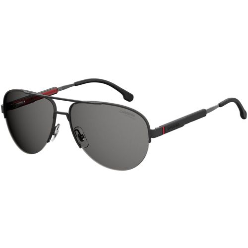 Men's Sunglasses - Black Pilot Metal Frame Polarized Lens / 8030/S 0003 M9 - Carrera - Modalova