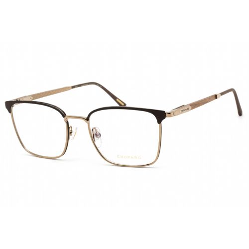 Men's Eyeglasses - Full Rim Gold/Black/Brown Metal Frame, 55 mm / VCHG06 02A8 - Chopard - Modalova