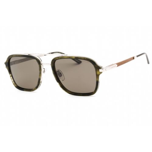 Men's Sunglasses - Full Rim Shiny Palladium Metal Square Frame / SCHG36 579P - Chopard - Modalova