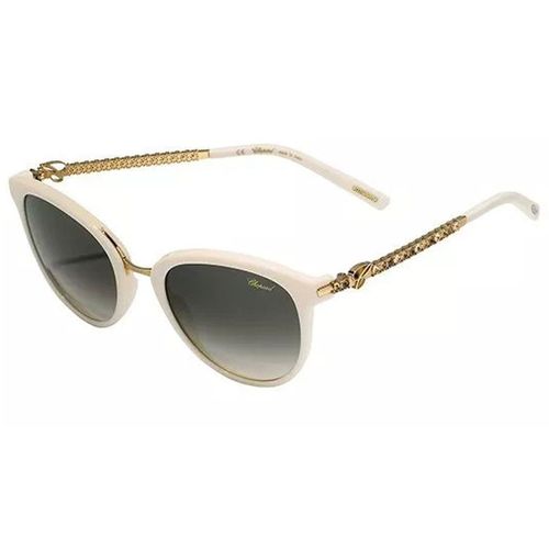 Women's Sunglasses - Ivory Frame Grey Gradient Lens / SCH213S-0702-53-21-130 - Chopard - Modalova