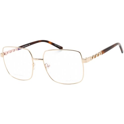 Women's Eyeglasses - Shiny Gold/Tortoise Square Shaped Frame / PC71041 C01 - Charriol - Modalova