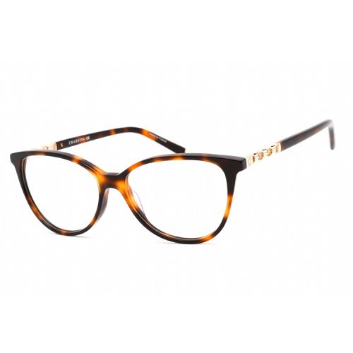 Men's Eyeglasses - Clear Lens Tortoise Acetate Cat Eye Frame / PC71040 C02 - Charriol - Modalova