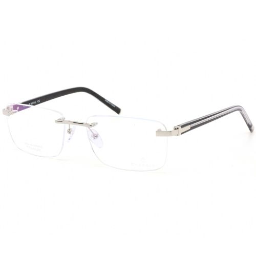 Men's Eyeglasses - Rimless Shiny Silver/Black Titanium Frame / PC75074 C02 - Charriol - Modalova