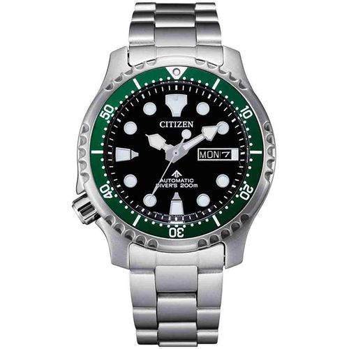 Men's Automatic Watch - Promaster Black Dial Silver Bracelet / NY0084-89E - Citizen - Modalova