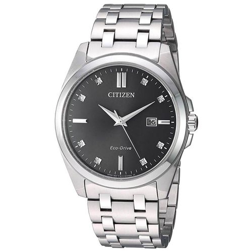 Men's Diamond Watch - Corso Stainless Steel Steel Bracelet / BM7100-59H - Citizen - Modalova