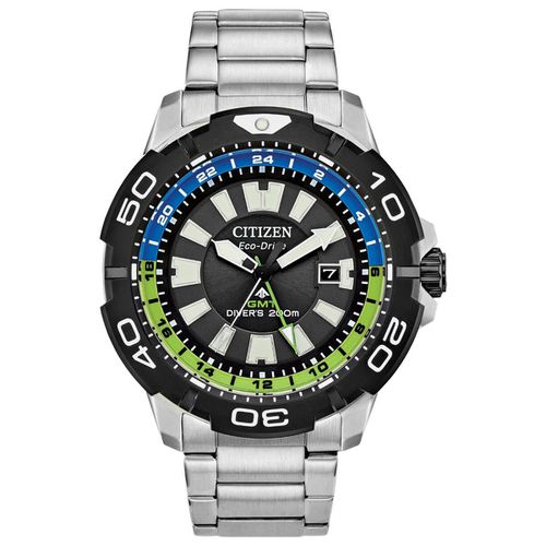 Men's Eco-Drive Watch - Promaster GMT Silver Tone Bracelet / BJ7128-59G - Citizen - Modalova