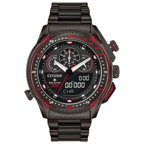 Men's Eco Drive Watch - Promaster SST Black Steel Bracelet / JW0137-51E - Citizen - Modalova
