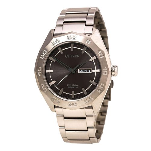 Men's Eco-Drive Watch - Super Titanium Grey Dial / AW0060-54H - Citizen - Modalova