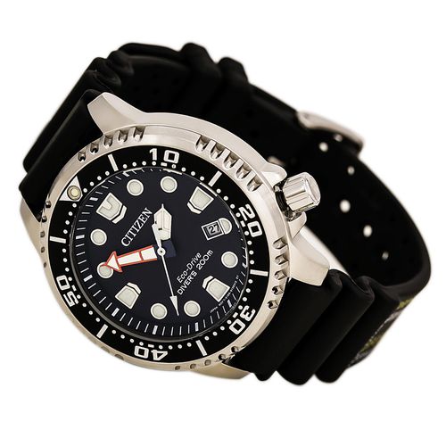 BN0150-28E Men's Promaster Diver Eco-Drive Black Dial Black Polyurethane Strap Dive Watch - Citizen - Modalova