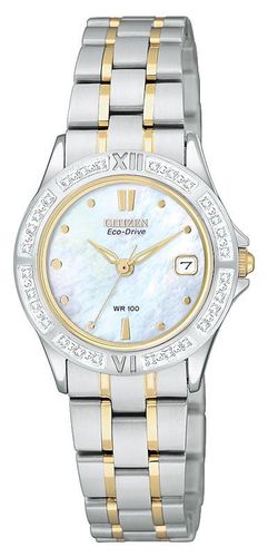 EW1714-55D Women's Elektra Two Tone Diamond Watch - Citizen - Modalova