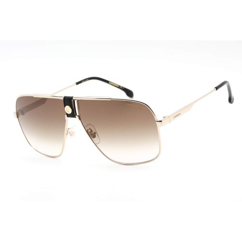 Men's Sunglasses - Gold Aviator Frame Brown Gradient Lens / 1018/S 0J5G HA - Carrera - Modalova