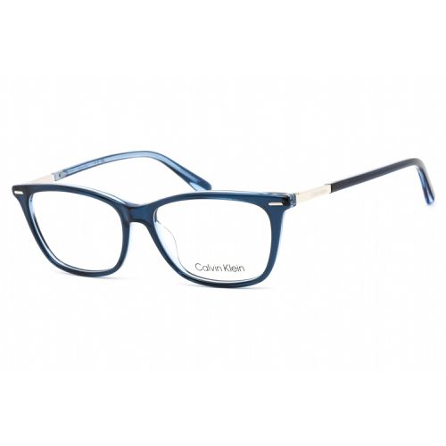 Women's Eyeglasses - Blue Plastic Rectangular Shape Frame / CK22506 438 - Calvin Klein - Modalova