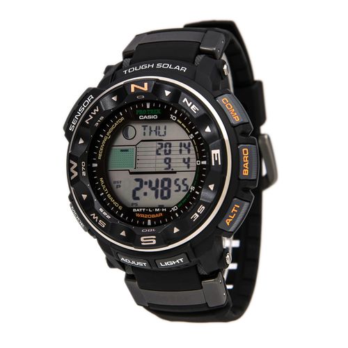 PRW2500R-1 Men's Pro Trek Tough Solar Power Digital Grey Dial Chronograph Alarm Dive Watch - Casio - Modalova