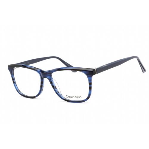 Unisex Eyeglasses - Blue Horn Plastic Square Shape Frame / CK22507 420 - Calvin Klein - Modalova