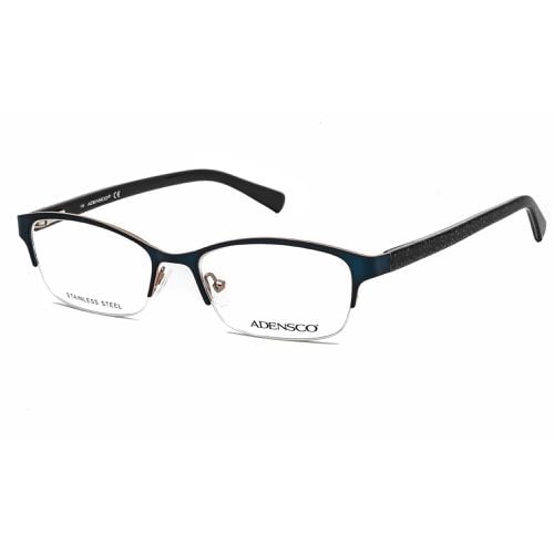 Women's Eyeglasses - Satin Navy Half Rim Frame Clear Lens / Ad 200 0DA4 00 - Adensco - Modalova