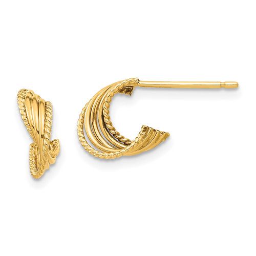 K Twisted Post Earrings - Jewelry - Modalova