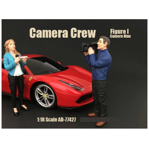 Figurine I - Camera Man Camera Crew for 1/18 Models Blister Pack - American Diorama - Modalova