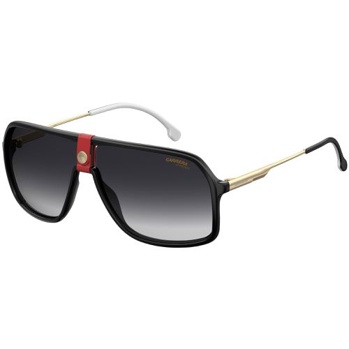 Unisex Sunglasses - Full Rim Gradient Grey Lens Black Frame / 1019/S 0Y11 9O - Carrera - Modalova