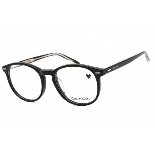 Unisex Eyeglasses - Clear Lens Black Plastic Round Frame / CK22504 001 - Calvin Klein - Modalova