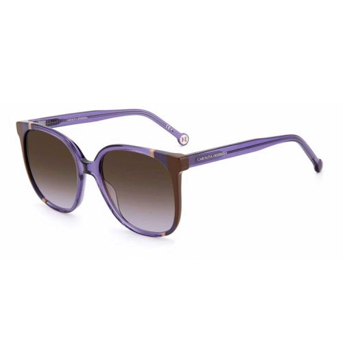 Women's Sunglasses - Brown Shaded Violet Lens Square / CH 0062/S 0E53 - Carolina Herrera - Modalova
