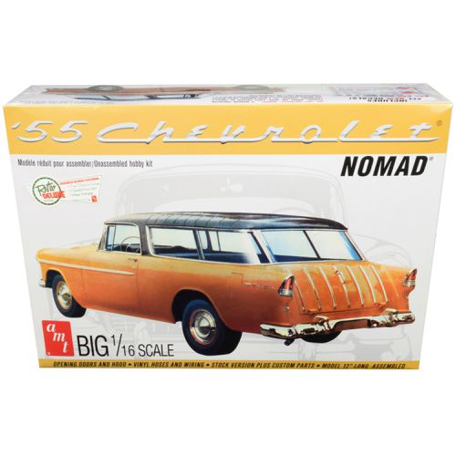 Scale Model Kit - Skill 3 1955 Chevrolet Nomad Wagon 2-in-1 Vinyl Tires - AMT - Modalova