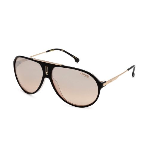 Men's Sunglasses - Black Nude Plastic Full Rim Aviator Frame / HOT65 0KDX G4 - Carrera - Modalova
