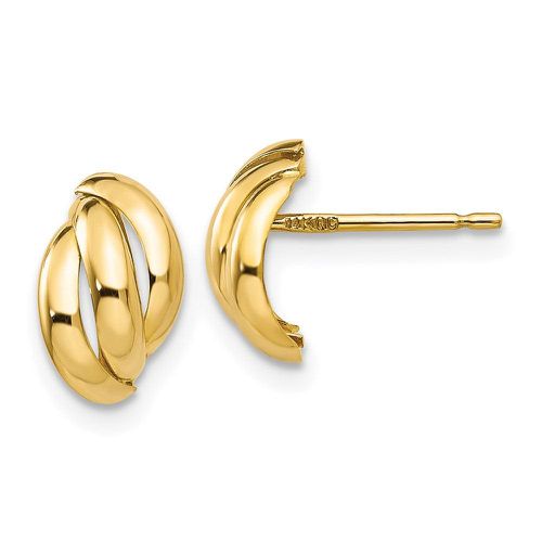 K Polished Fancy Post Earrings - Jewelry - Modalova