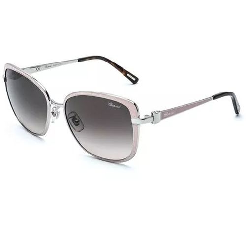 Women's Sunglasses - Rose Frame Grey Gradient Lens / SCHB69S-0S87-57-17-140 - Chopard - Modalova