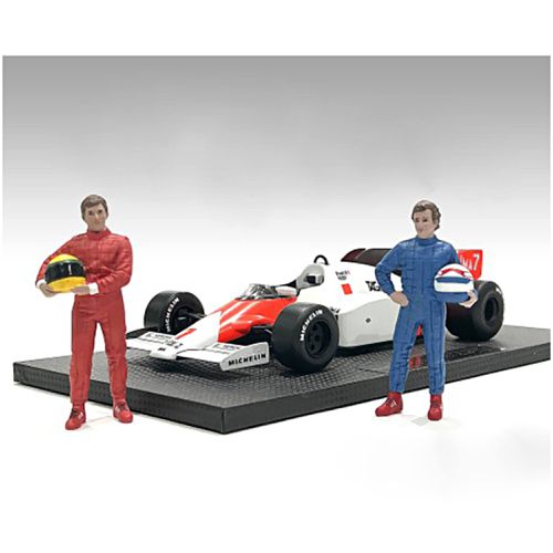 Figures A and B Set - Racing Legends 80's for 1/18 Scale Models - American Diorama - Modalova