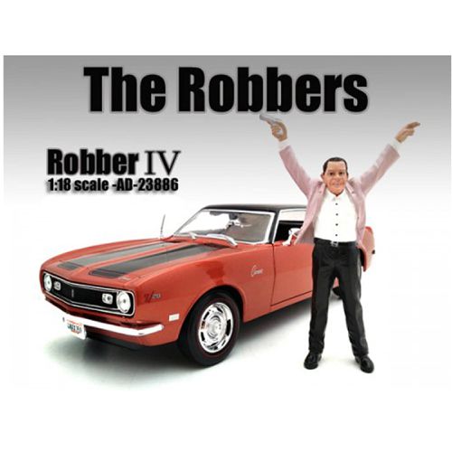 Figure - The Robbers Robber IV For 1:18 Scale Models, 4 inch Tall - American Diorama - Modalova