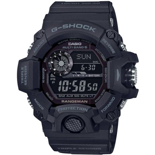Men's Watch - G-Shock Master of G Rangeman Black Dial Strap Digital / GW9400-1B - Casio - Modalova