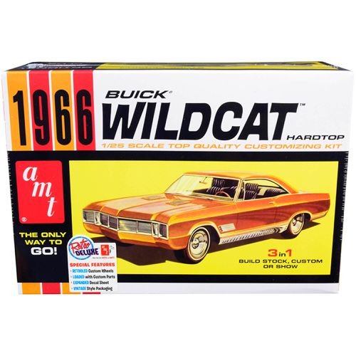 Scale Model Kit - Skill 2 1966 Buick Wildcat Hardtop 3 in 1 Vinyl Tires - AMT - Modalova